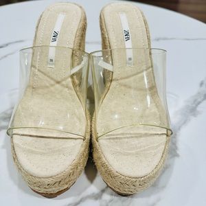 Zara Transparent wedges